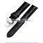 Men Waterproof Classic Head Layered Genuine Cow Leather Butterfly Clasp Watch Band 22mm 24mm