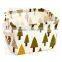 Small Cute Desktop Organizer Bag Case, Foldable Waterproof Printed Basket Basket