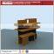 High quality free standig wood shoe display rack