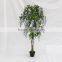 wholesale deocrative artificial wisteria trees natrual wood trunk