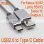 Metal Braided USB 2.0 to USB 3.1 Type-C data Cable for Google Nexus 6P