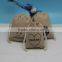 Eco fancy cheap mini drawstring jute linen bags for gift