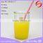 Hot sale 15oz glass drinking jar with straw