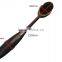 Factory price single black oval makeup brush nylon hair toothbrush makeup brush