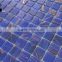 MB SMH01 Golden Line Blue Tile Design Cheap Mosaic Wall Tile Blue Mosaic Bathroom Tile China Glass Mosaic