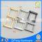 Top sales custom handbags hardware zinc alloy square buckles ring
