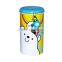 Round Shape Tin Cartoon Kids Coin Bank With Lock