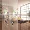 coforful flower design door glass