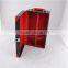 Wholesale Custom High-grade PU Leather 2 Bottles of Red Wine Box, Storage Box of Red and Black