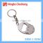 Customized stainless steel keychain bottle opener with nail file