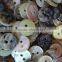 Natural japanese akoya shell button four holes for men's shirt
