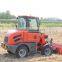 Everun ER08 hydraulic small wheel loader with snow blade and overseas service