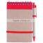 Custom promotional wholesale spiral notebook with pen