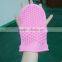 Manufacture directly sale soft and eco-friendy silicone massage glove