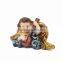 Wholesale miniature angel with golden wing angel figurines