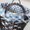 High quality hand knitting black wicker laundry basket