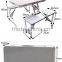 METAL FOLDING IRON TABLE AND CHAIRS WITH ALUMINUM LEGS
