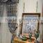 Medieval Reproduction Furniture Console Desk With Wall Mirror