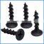 Spiral shank black, fine thread, bugle head drywall screw, screws