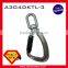 A304DKTL-3 Medium Aluminum Alloy Swivel Eye 25kN Load Indicator Snap Triple Lock Hook