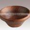 Natural Wood Salad Bowl Natural Color Dark Brown Color Decoration Bowl
