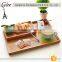 Simple superior 2017 bamboo tableware fruit vegetable bamboo serving tray