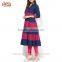 Latest pakistani kurti designs images navy blue and pink printed designer long ladies kurta design
