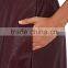 Customized Lady's Apparel Fashion Elastic Waistband Burgandy Faux-leather Culottes(DQM017P)