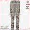 newest fashion jeans print pattern beaded capris skinny pictures sexy jeans women