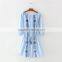 Maxnegio girl short off shoulder embroidered dress