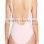 One Piece Swimsuit Scooped Neck Lined Women High Cut Legs Low Cut Back Style Swimwear Customize Polyamide Spandex Womens Active