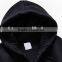 good quality custom 100% cotton plain black hoodies made in china