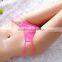 Sexy Women Lace Solid G-String V-String Underwear Ladies Briefs Lingerie