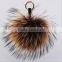 big size Raccoon ball /raccoon fur pom poms/ Hat Accessories