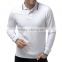 High Quality Men's Long Sleeve 100% Combed Cotton Polo T Shirt Men
