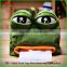 Creative sad frog pumping carton soft plush cartoon tissue box