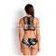B40475A New design sexy hollowed gridding bikini sets two pieces swimwear