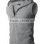 Customized wholesale gym sleeveless hoodie