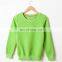 Long Sleeve Basic No Hood Sweatshirt For Children