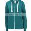 Ladies plain zipper hoddie with cangaro pocket