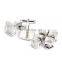 Sliver square Mens shirt button stud with cufflinks