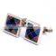 Luxury Jewelry Mens Square Stone Cufflinks