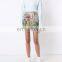 Floral Printed A Line Short Skirt Ladies