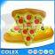 Giant Inflatable Pizza Slice Swimming Pool Float Raft with Cup Holders