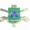 3D Custom Military Shield Medal Coin Ribbons