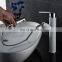 China faucet factory white paint high body pull basin faucet