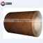 ISO9001 wooden pattern color coat coil ppgi/Wooden PPGI Steel Coils/PPGI wood grain steel sheet for toilet partition