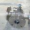 Carbon Steel High Pressure Three- Way Flange Float Ball Valve