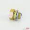 M40*1.5 COLOR ZINC GALVANIZED STEEL STRAIGHT CONDUIT CONNECTOR CNC MACHINED