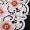 New Round embroidered flower design table cloth